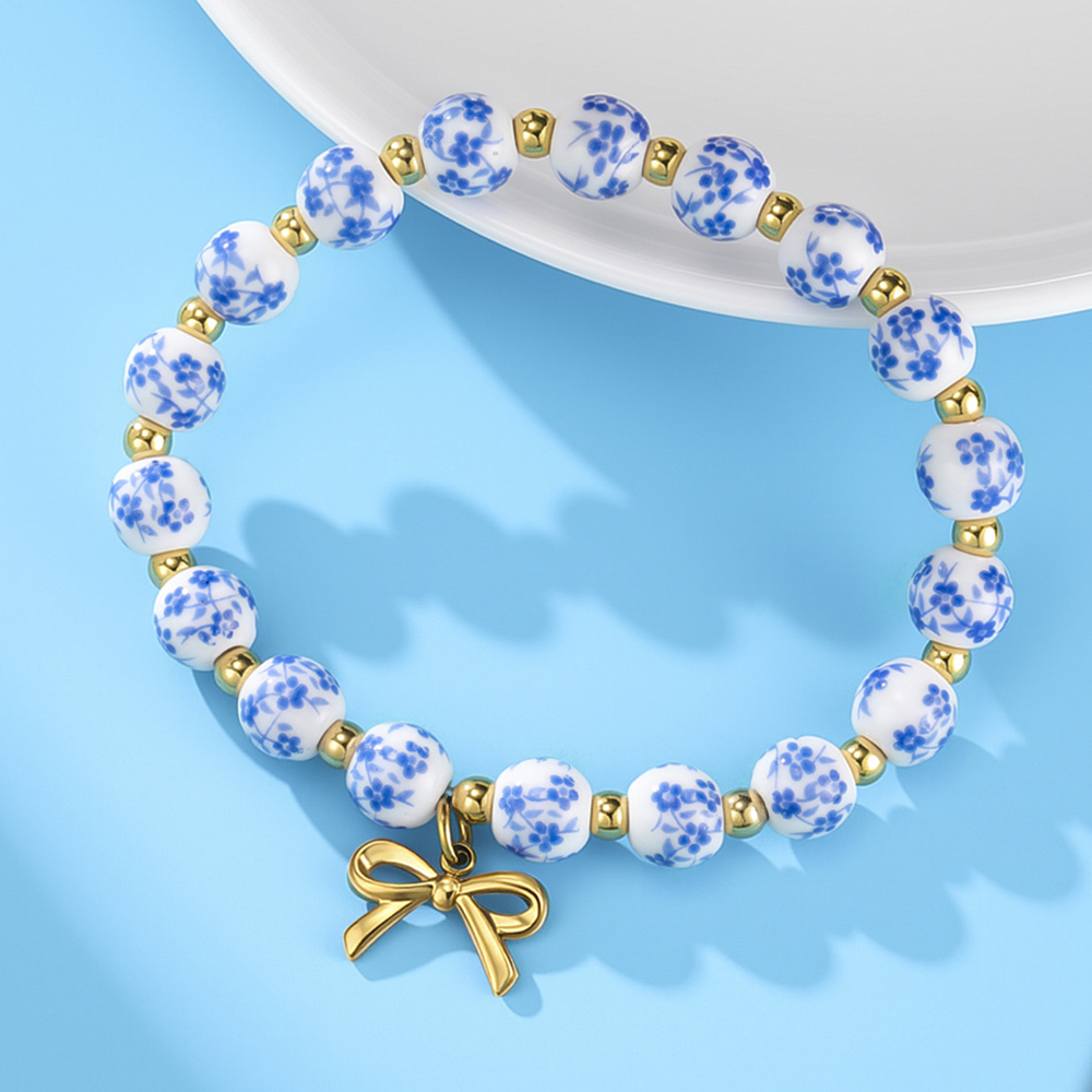 Colorful Ceramic Bead Bracelet - Ceramic Link Bracelet avis et prix