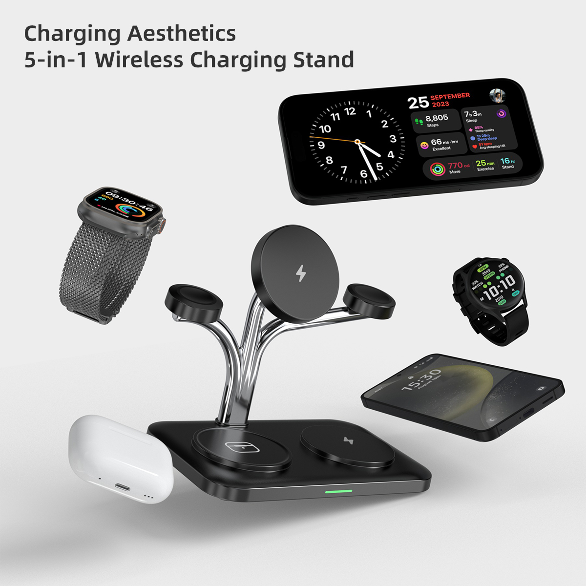 5 IN 1 Magnetic Wireless Charg - Wireless Charger Watch avis et prix