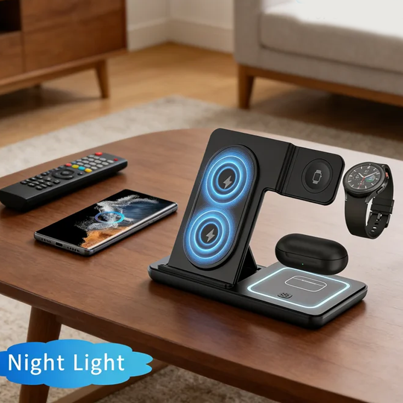 3 In 1 Foldable Wireless Charg - Wireless Charger Watch avis et prix