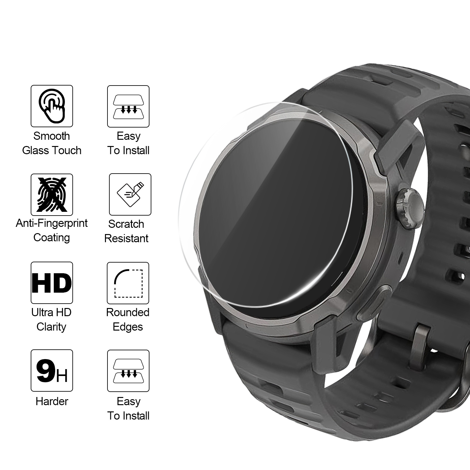 2Pcs Watch Protectors for Coro - Watch Face Protector avis et prix