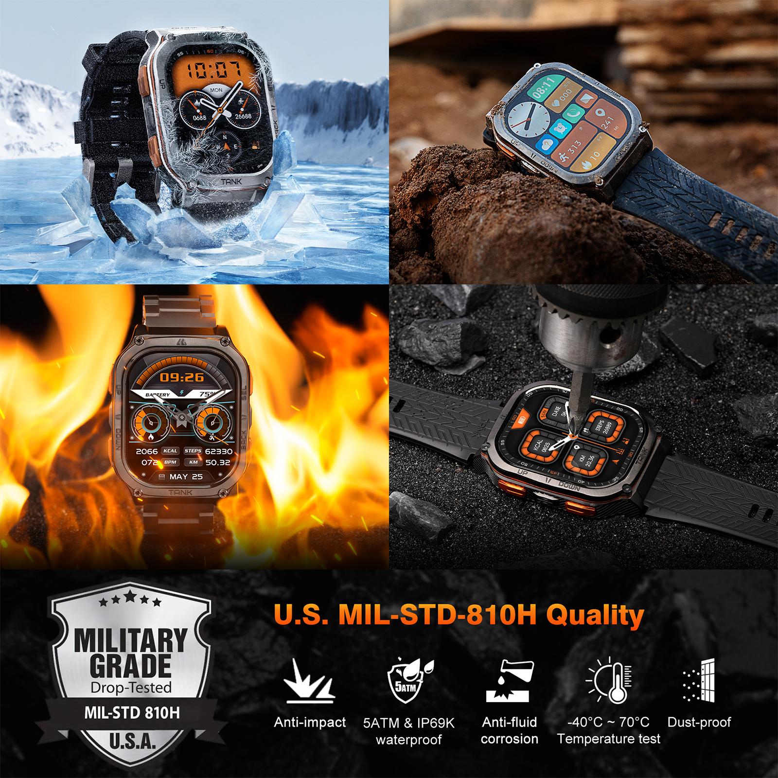 KOSPET TANK M3 Ultra GPS Smart - Smartwatch X2 avis et prix