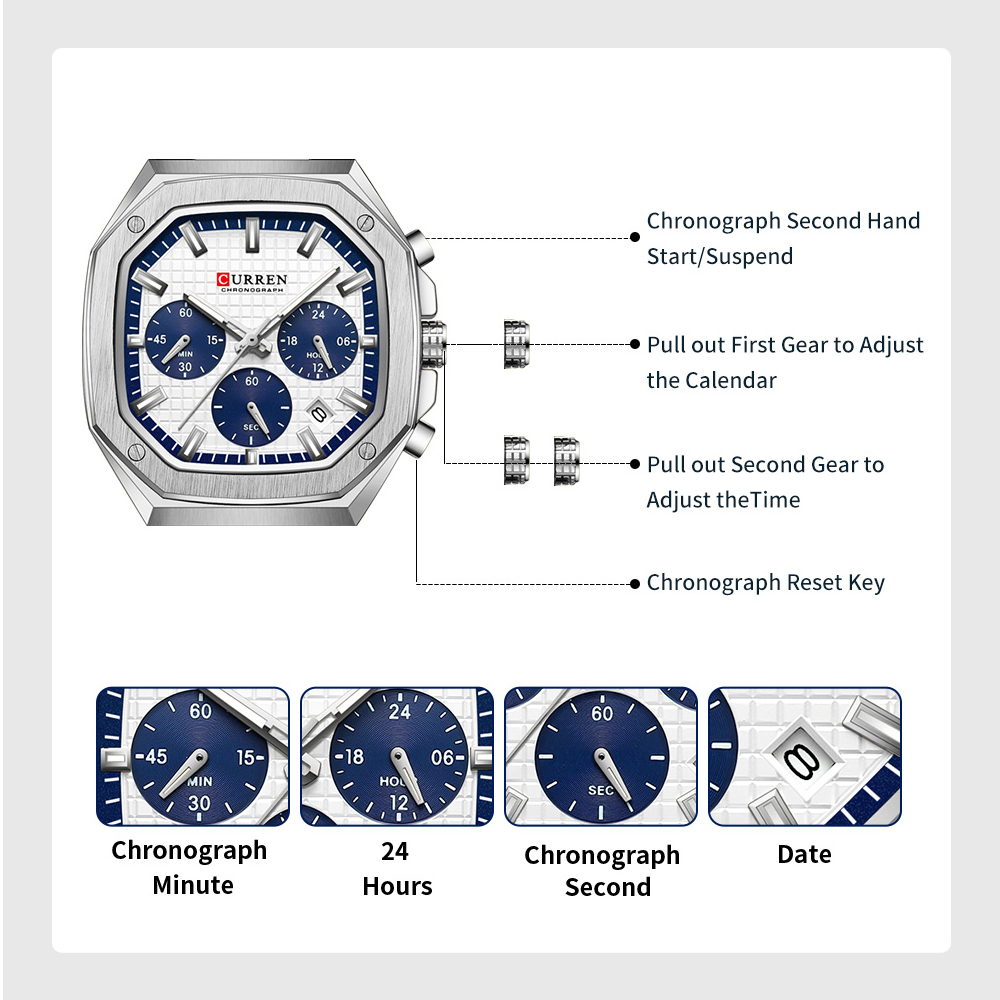 CUREEN Fashion Date Quartz Men - Smartwatch Guess avis et prix