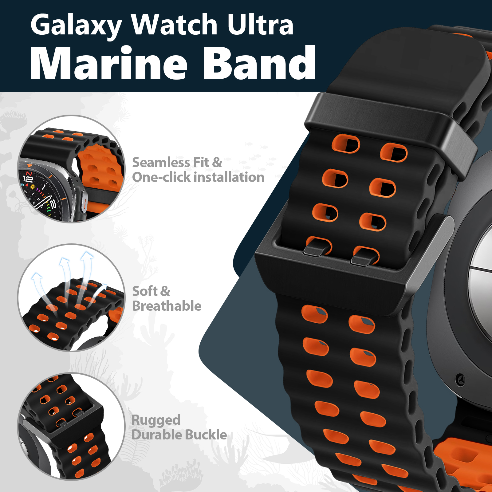 Marine Band For Samsung Galaxy - Samsung Smartwatch Ultra Accessories avis et prix