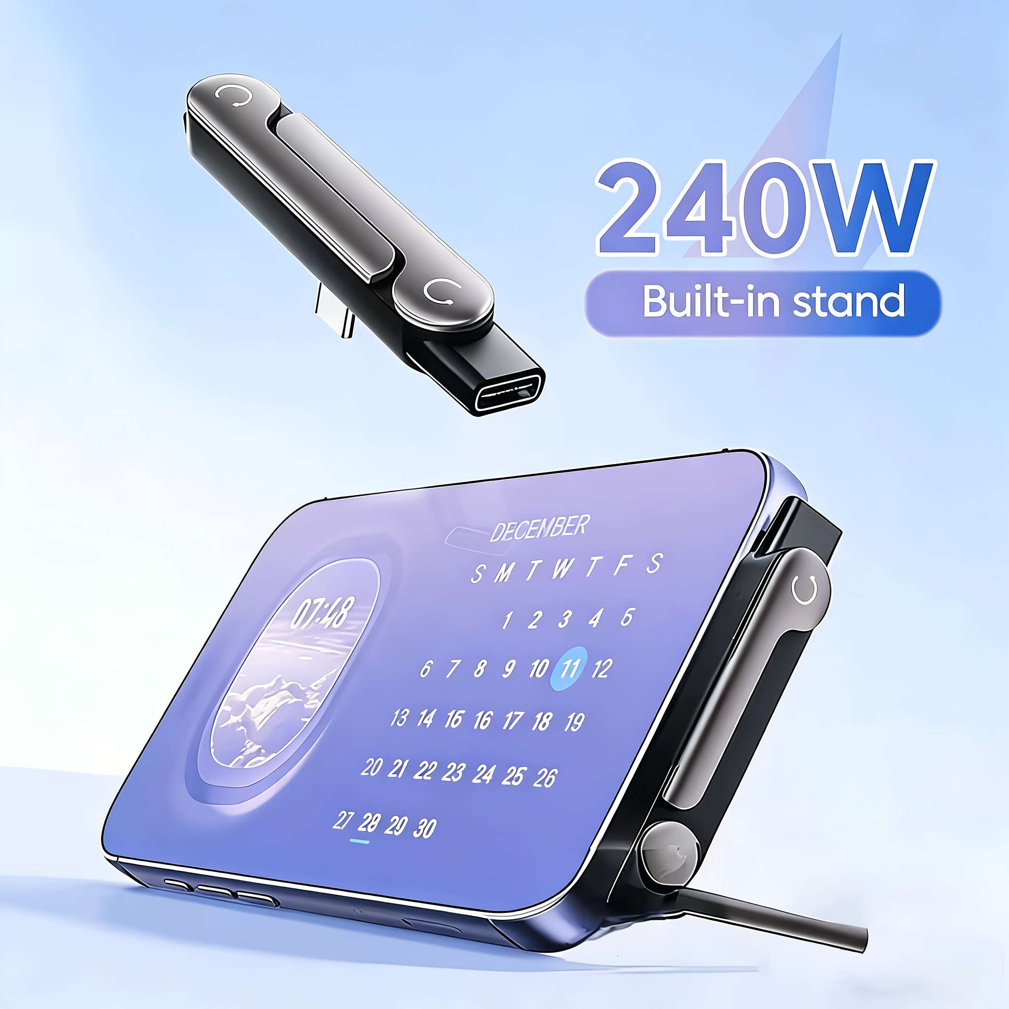 2Pcs 90° Angled 240W Fast Char - Magnetic Charging Stand avis et prix