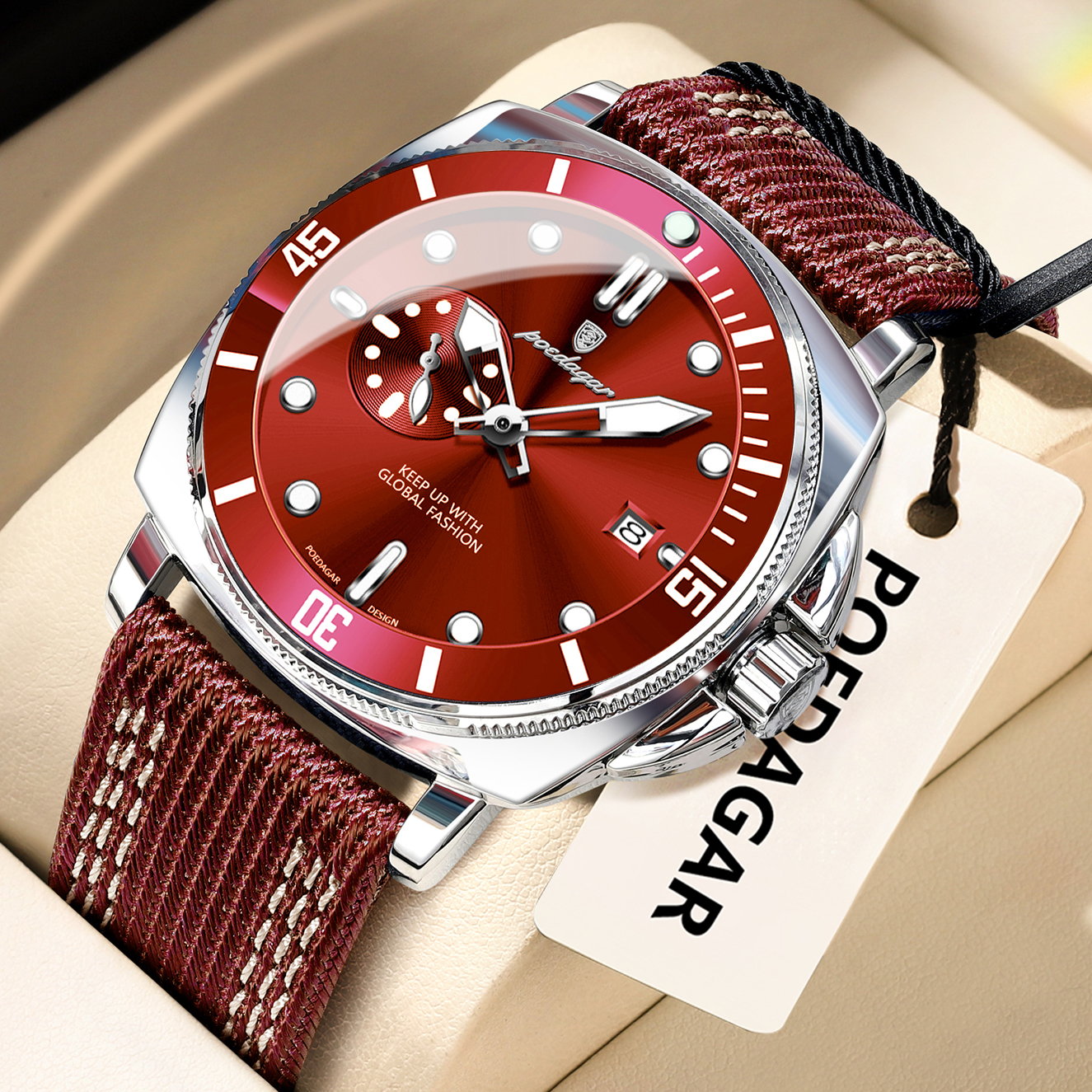 POEDAGAR Luxury Fashion Man Wa - Smartwatch Guess avis et prix